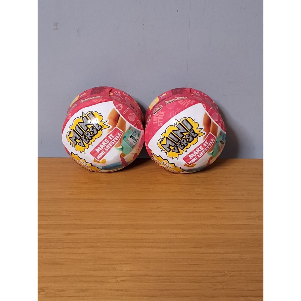 MGA Miniverse Make It Mini Lifestyle Series 2 Mystery Blind Ball Lot of 2 NEW